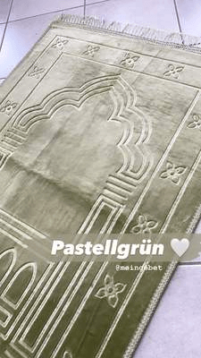 Gebetsteppich (Pastellgrün) - Mein Gebet