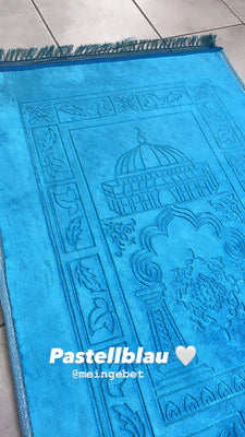 Tapis de prière (bleu pastel) - Mein Gebet